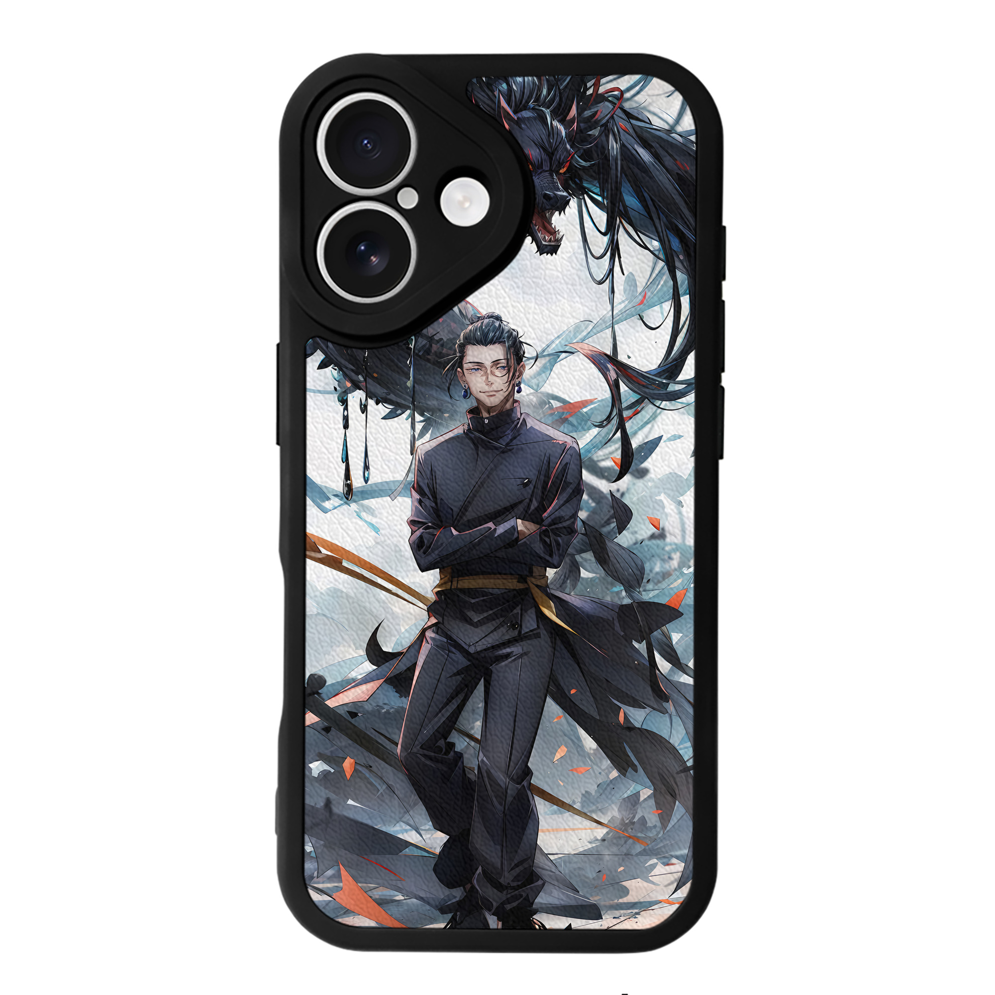 （画像用） 呪術廻戦 Jujutsu Kaisen 【iPhone 16シリーズ対応】シリコンスマホケース（レザー調） 材質：シリコン